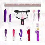Waist Bdsm Belt Vibrator Leather Harness Vibrator Holder Bondage Strap-On Harness Bdsm Chastity Forced Orgasm Belt For Dildofor Women