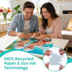 500 Piece Jigsaw Puzzle for Adults - Grandma Beach Scooter Tropical Adventure