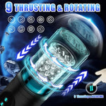 Male Masturbator Sex Toys For Men - Automatic Male Sex Toys Penis Pump With 9 Sucking & Thrusting & Rotating Modes, 3D Realistic Textured Adult Toys Sex Toy Machine, Blowjob Pocket Pussy Stroker