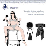 Sex Bondage Restraints Bdsm Toys, Versatile Bed Restraints Couple Sex Toys With 4 Separate Straps, Bondage Cuffs, Blindfold, Feather Bdsm Kit