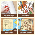 Western Cowboy Giant Coloring Poster Activity Tablecloth for Kids