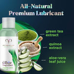 Organic Lube For Sex With Natural Ingredients, Premium Personal Lubricant Sex Gel For Couples, Personal Lube, Condom Compatible Natural Lube, Long-Lasting Aloe Lube, Water Based Lube (4 Oz)