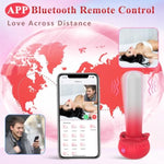 Mini Bullet Vibrator Rose Sex Toys For Women, G Spot Finger Vibrator Clitoral Massager App Control Nipple And Clit Stimulator With 11 Vibrating Modes Waterproof Portable Adult Toy