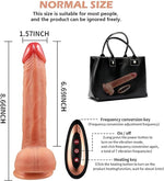 G Spot Vibrator Dildo with 9 Vibration Modes, Soft Silicone Powerful Adult Sex Toys for Women or Men Fast Charge Waterproof