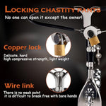 Metal Female Chastity Belt Dildo Panties Strap On Toys For Lesbians Strapon Masturbation, With Butt Plug Lock Chasity Belt For Women Dildo Underwear Anal Plug Strap On Toys For Couples,Men