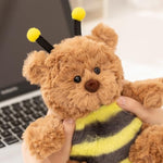 Soft Teddy Bear Stuffed Animals Bear Plush Toys Plushies Dressed In Bee Costume Cuddly Doll Bear Cosplay As Bumblebee Doll Gift For Kids And Lovers