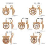 Woodgrain Mini Inverted Concave Male Resin Breathable Protection Cage With 4 Fixed Arc Rings (43Mm/46Mm/49Mm/51Mm) (Xx-1Mw)