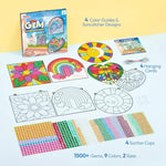4 Pcs Window Suncatcher Gem Painting Kits for Kids, Diamond Art Craft