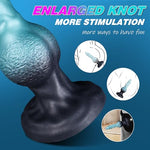 9'' Realistic Silicone Dildo, Knotted Fantasy Creature Dildo with Suction Cup, Soft Anal Dildos for G Spot & Prostate, Strap On Compatible, Large Monster Alien Dragon Adult Toy for Women Man Couple