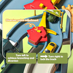 Dinosaur Track Toy, Electric Simulated Scenario Car Road, Children'S Competition Race Track, Music Adventure Directing Traffic Car Ramp Toy, Christmas New Year Birthday Gift For Kids Toddlers 3-12