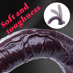 9 Inch Liquid Silicone Ultra Realistic Black Dildo With Ball Suction Cup, 7 Inch Real Feeling Lifelike Shower Long Anal Dildo For Women Men,Large Big Thick G-Spot-Dildos Penis Strap-On Sex Toy For Gay