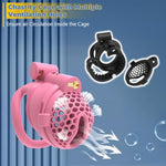 Adult Sex Toy Chastity Cage With Double Lock Design And Spiked Breathable Honeycomb Penis Cage Set With 4 Different Rings For Men'S Sm Bondage Device (Black,Arc Ring)