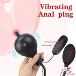 Silicone Butt Plug Vibrating Inflatable Anal Plug Sex Toy Anal Trainer Anal Plug Butt Plug Men'S Anal Toy Anal Trainer For Beginner Sexual Stimulation Device
