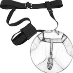 Waist Bdsm Belt Vibrator Leather Harness Vibrator Holder Bondage Strap-On Harness Bdsm Chastity Forced Orgasm Belt For Dildofor Women