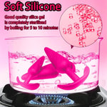 3Pcs Silicone Anal Plug Beads Kit Trainer Set Beginners To Advanced Player For Comfortable Long-Term Wear Training Set Silicone Butt Plug For Men Women Couples Relaxing (Pink) Fba