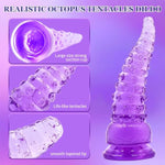 Tentacle Dildo 8.2In. Adult Sex Toys Realistic Monster Dildo Prostate Massager For Women Men Adult Sex Play?Purple?