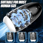 Automatic Male Masturbator Sex Toys For Men Upgraded 9 Vibration & 9 Suction Hands Free Pocket Pussy Stroker With Skin Friendly Materials Mens Adult Male Sex Toys For Men Machine Black