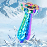 Metal Anal Butt Massager Plug Dilator Adult Sex Toys With Gear Shaped Diamond Base, Sex Plug Toy Dildo Masturbator Insert Toy For Women Men Couple (L)