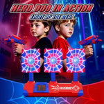 Shooting Toys For 3-12 Year Old Boys, Hero Styles With Glowing Web&Sounds,Lcd Scoring And Auto Reset 3 Shooting Targets,Indoor Outdoor Kids Family Games Christmas Birthday Gifts For Boys Toys Age 3-12