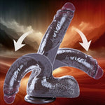 10.2" Black Huge Dildo,Thick Silicone Realistic Dildo, Extra Large Size Giant Penis With Powerful Suction Cup,Fat Xxl Anal Toy For Women And Couples