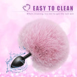 Rabbit Tail Anal Plug,Silicone Butt Plug,Anal Sex Toys For Men,Women And Beginners,Plug Anal For Couples,Butt Plugs For Cospaly (Small Pink), Purple