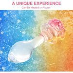 3-Piece Rose And Droplet Shaped Glass Anal Plug Set, Crystal Butt Plugs, Anal Stimulation Trainer, Anus Expander Training Sex Toys Anal Masturbation Plug For Adult Men Women Gay And Couples