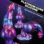 9.25" Monster Dildo Fantasy Dragon Dildo, Huge Dog Knot Dildos Thick Tentacle Knotted Anal Dildos With Strong Suction Cup, Silicone Alien Animal Adult Sex Toy For Women Men Gay