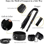 Adult Restraint Bed Restraints Sex Adults Bondaged Queen Sexy Straps With Handcuffs Bondage Restraints For Women Kit Neck To Wrist Adult Toy Kinky Play Set Yoga Sweater 10Pack (Black)