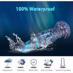 10.4" Fantasy Silicone G-Spot Big Dildo, Huge Anal Dildo With Suction Cup, Beginner Colorful Knot Dildos For Couple Adult Sex Toy