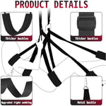 Sex Swing For Couples Bdsm Sex Toys Sex Swings With Wild Seat Adjustable Sex Straps Wild Cushion Thick Fluff For Adult Sex Restraint Swing Sex Furniture For Bedroom Hold Up 800Lbs Black