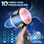 3 In 1 Vibrating Male Masturbator Pocket Pussy Sex Toys, 10 Powerful Vibrating Modes 3D Lifelike Textured Vagina, Textured Tight Anus & Real Pussy Adult Toys For Men, Dual Open-Ended Penis Massager