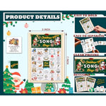 Christmas Bingo Games For 24 Players, Christmas Song Bingo Cards For Adults Large Group, Winter Hoilday Party Supplies, Family Activities New Year Favors -06