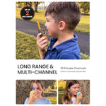 Walkie Talkies For Kids Walkie Talkies Long Range For Boy & Girl Age 3 To 12 Year Old Birthday Toys With Flashlight, Lanyards - 3 Pack