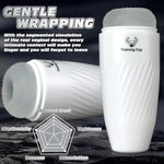 Male Masturbator Portable Transparent 3D Textured Manual Sucking Insertion Male Masturbator - Premium Tpe Pocket Pussy For Men With Suction And Ejaculation Control Training Cup For Men