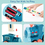 200 Pcs Domino Train Toys Set, Automatic Dominos Building And Stacking Creative Game 4-8, Electric Dominoes Stem Montessori Toys For Kids Autistic Boys Girls 3 4 5 6 Year Old Christmas Birthday Gifts