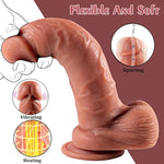 9'' Silicone Vibrating Squirting Dildo With Remote Control 7 Vibration Modes, Realistic Ejaculating Penis Adult Sex Toy With Enema Bulb & Strong Suction Cup For Women G-Spot And Anal Prostate Play