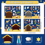 18-Piece Nativity Sticker Set for DIY Christmas Crafts