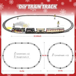 Electric Train Toy With Smokes,Lights And Sound,Train Set For Under Christmas Tree, Locomotive Train Model With Track, For 3 4 5 6 7+ Years Old Toddler Boys And Girls Birthday