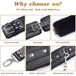 Bdsm Kit Sex Bondage Restraints Toys: Upgrade 11Pcs Sets With Adjustable Handcuffs Collar Ankle Cuff Blindfold Feather Tickler Adult Games Sex Toys For Men Women And Couples Foreplay Black