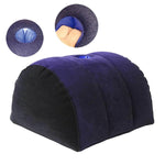 Sex Inflatable Dildo Mount Pillow Position Cushion Ramp Furniture Portable Foldout Multifunctional Pillow For Women G-Spot Pleasure (Half Moon)