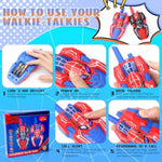 Kids Walkie Talkies Toys For 4 5 6 Years Old Boys,Spider Toy Gifts Age 4 5 6 7 8 Toddler Walkie Talkies 2 Pack With Lanyard For Outdoor Garden Hiking Camping Play Boy Girls Birthday Presents