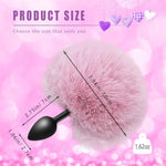 Rabbit Tail Anal Plug,Silicone Butt Plug,Anal Sex Toys For Men,Women And Beginners,Plug Anal For Couples,Butt Plugs For Cospaly (Small Pink), Purple