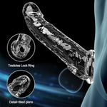 3 Size Reusable Penis Sleeve Cock Ring, Soft Clear Cock Sleeve Penis Extender Adult Sex Toys For Men Women, Durable Penis Enlarger Male Sex Toys For Couples Pleasure