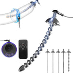 5.3" Male Bdsm Electric Shock Urethral Dilator Plugs Set, Stainless Steel Flexible Beads E-Stim Urethral Sound Dilator Metal Urethral Penis Plug Urethral Sounds Masturbation Rod Sex Toys (5Mm)