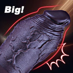 3.2" Diameter Thick Huge Dildo, 7 Inch Realistic Giant Silicone Dildo Big Butt Plug With Big Suction Cup, Wide Anal Dildo G Spot Toy, Xxl Fat Dildo Anal Plug Sex Toy For Experienced Men/Women(Black)