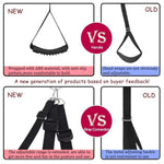 Sex Door Swings Sex Furniture 2024 New 3G Sex Swings Sex Bondage Sex Restraints Wider And Longer Plush Leather Seats Adjustable And Longer Safety Harnesses Hold Up To 300Lbs Black.