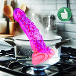 8 Inch Liquid Silicone Tentacle Octopus Dildo For Women, 2" Diameter Extra Huge Large Thick Monster Anal Dildo With Suction Cup, 7" Big Giant Alien Fantasy Pink Purple Anal Dildos Sex Toy For Gay Men