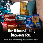 Kimono MicroThin Large Pack of 3 - Premium Lubricated Natural Latex Condoms, Ultra Thin, Larger Tip Condoms, Vegan-Friendly, No Latex Odor - Enhanced Sensitivity