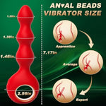 Vibrating Anal Beads Anal Toys,Vibrating Butt Plug Prostate Massager With Pull Ring,10 Vibration Graduated Design Anal Sex Toys Waterproof Bullet Vibrator For Men,Women And Couples Adult Toys
