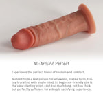 All-Around Perfect! 6-Inch Dildo, Soft Realistic Silicone Dildo With Strong Suction Cup, Sex Toy For Women Men Gays, And Couples. No.69